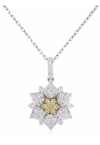 HYT Jewelry platinum Sunshine Yellow Diamond pendant necklace - Argento