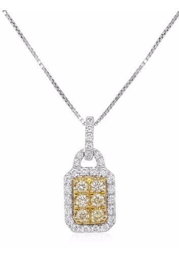 HYT Jewelry platinum Sunshine Yellow Diamond pendant necklace - Argento