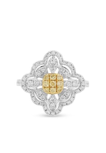 HYT Jewelry 18kt gold and platinum diamond ring - Argento