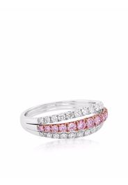 HYT Jewelry Anello di fidanzamento in oro bianco 18kt con diamanti Argyle Pink - Argento