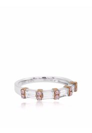 HYT Jewelry Anello di fidanzamento in oro bianco 18kt con diamanti Argyle Pink - Argento