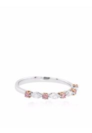 HYT Jewelry Anello di fidanzamento in oro bianco 18kt con diamanti Argyle Pink - Argento