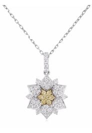 HYT Jewelry platinum Sunshine Yellow Diamond pendant necklace - Argento