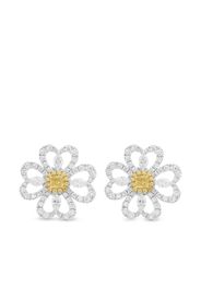 HYT Jewelry Orecchini a bottone in oro bianco e giallo 18kt - Argento