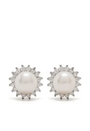 Hzmer Jewelry pearl stud earrings - Argento