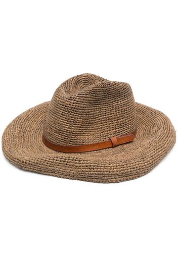 IBELIV Safari woven straw hat - Marrone