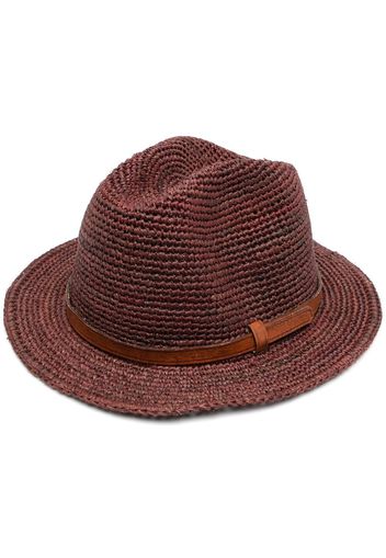 IBELIV woven fedora hat - Marrone