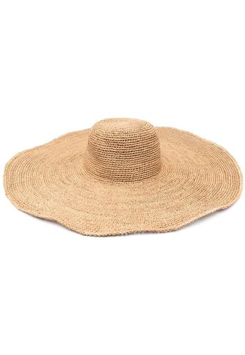 IBELIV Sophia wide-brim straw sun hat - Toni neutri