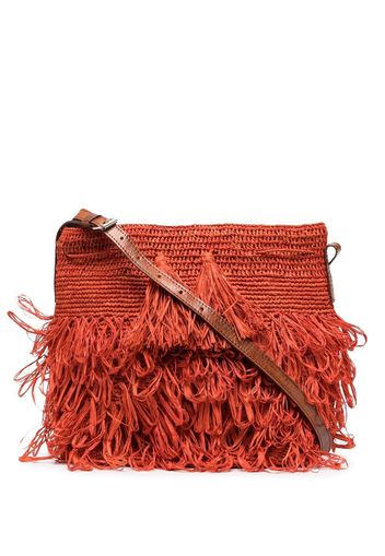 IBELIV tasseled woven shoulder bag - Arancione