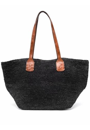 IBELIV Kinga raffia tote bag - Nero