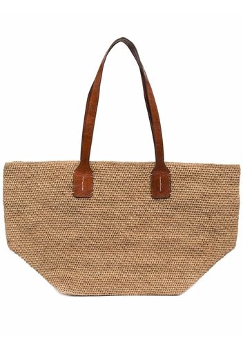 IBELIV Kinga raffia tote bag - Toni neutri