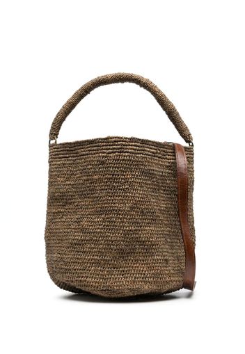 IBELIV Siny woven tote bag - Marrone