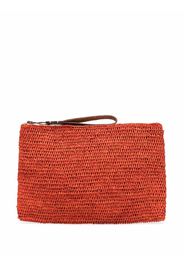IBELIV woven zipped clutch bag - Arancione