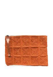 IBELIV Clutch Tanala intrecciata - Arancione