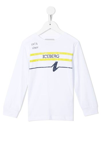 Iceberg Kids T-shirt con stampa - Bianco