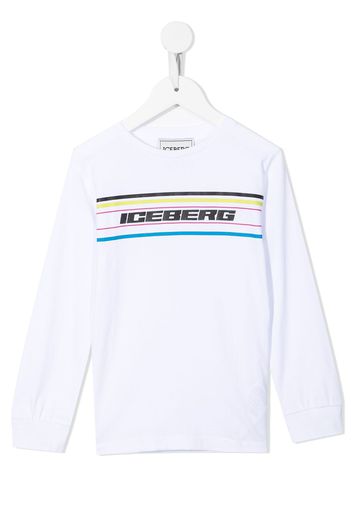 Iceberg Kids T-shirt con stampa - Bianco