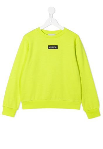 Iceberg Kids Felpa con stampa - Giallo