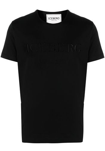 Iceberg T-shirt con ricamo - Nero