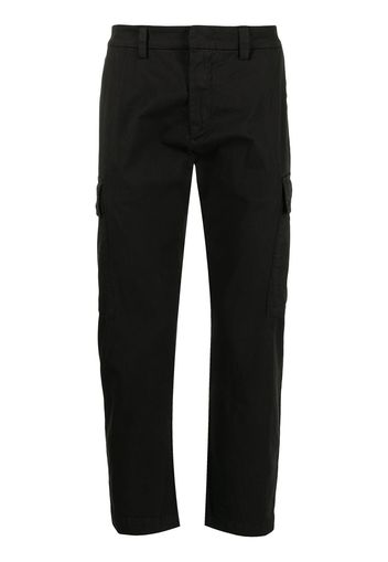 Iceberg pressed-crease stretch-cotton tailored trousers - Nero