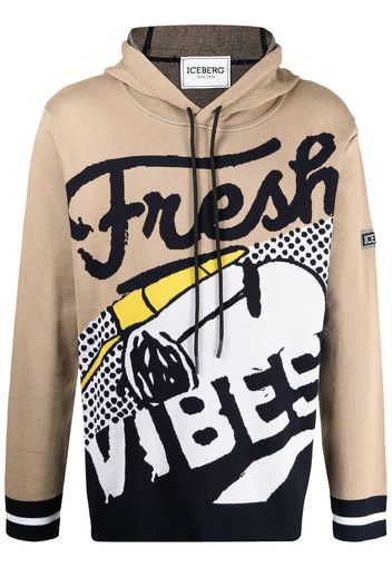 Iceberg Fresh Vibes hoodie - Marrone