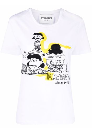 Iceberg cartoon-print crew-neck T-shirt - Bianco