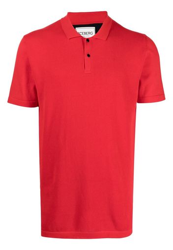 Iceberg logo-print short-sleeve polo shirt - Rosso