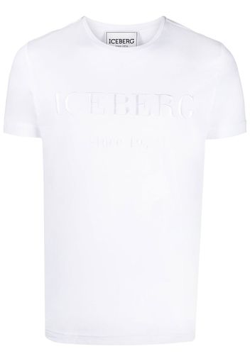 Iceberg embroidered-logo cotton T-shirt - Bianco
