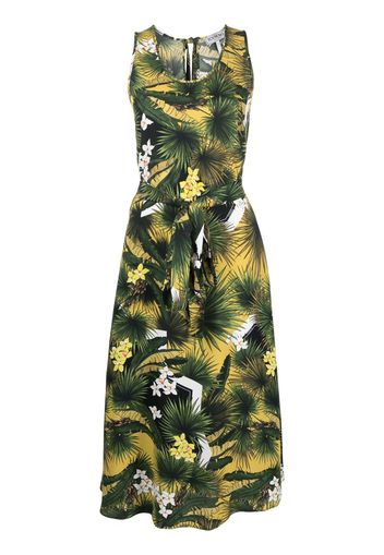 Iceberg big floral midi dress - Verde