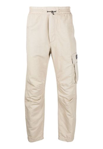 Iceberg Institutional logo-patch trousers - Toni neutri