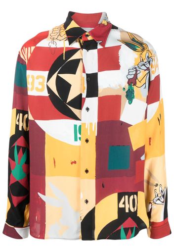 Iceberg x Looney Tunes cartoon-print shirt - Rosso