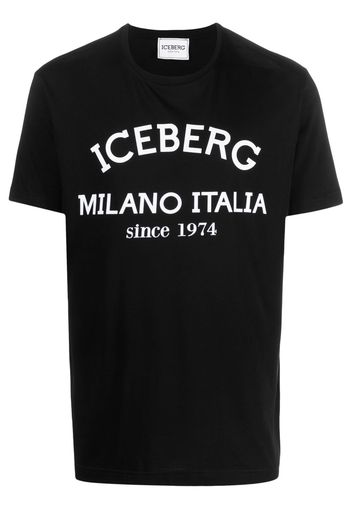 Iceberg logo-print cotton T-shirt - Nero