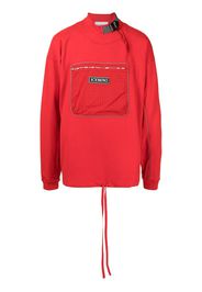 Iceberg logo-patch cotton sweatshirt - Rosso