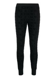 Iceberg logo-appliqué tonal-design leggings - Nero