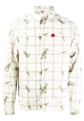 ICECREAM graphic-print long-sleeved shirt - Bianco