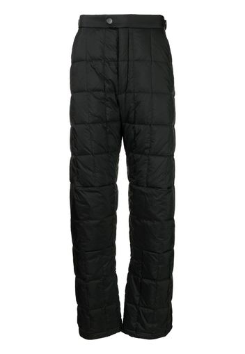 Ienki Ienki quilted two-pocket straight trousers - Nero