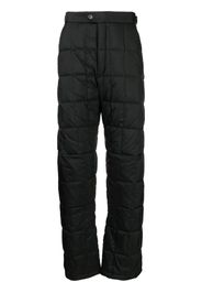 Ienki Ienki quilted two-pocket straight trousers - Nero