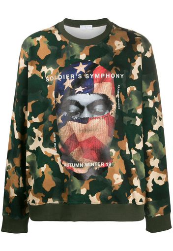 Maglione con stampa camouflage