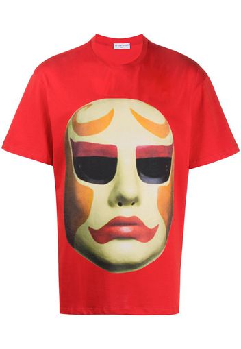 mask-print T-shirt