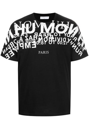 Ih Nom Uh Nit slogan logo print cotton T-shirt - Nero