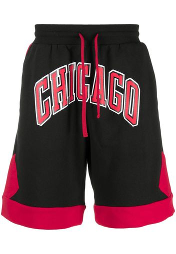 Ih Nom Uh Nit Chicago drawstring track shorts - Nero