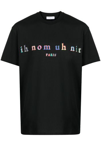 Ih Nom Uh Nit logo-print short-sleeved T-shirt - Nero