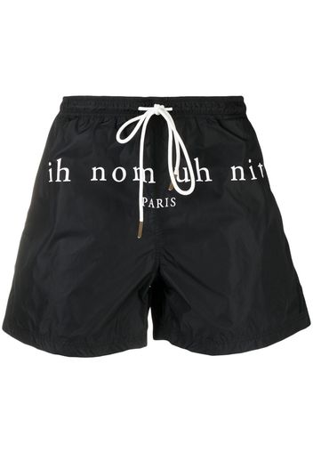 Ih Nom Uh Nit logo-print swim shorts - Nero