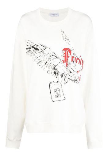 Ih Nom Uh Nit graphic-print sweatshirt - Bianco