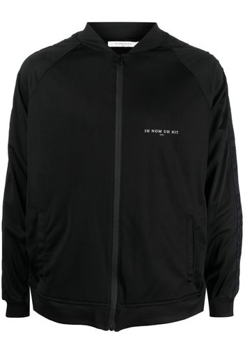Ih Nom Uh Nit rear graphic-print zip-up jacket - Nero