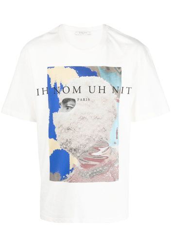 Ih Nom Uh Nit logo-print cotton T-shirt - Bianco