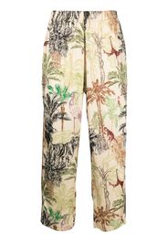 Ih Nom Uh Nit jungle-print trousers - Toni neutri