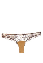 IHUOMA Slip Divine Feminine con ricamo - Marrone