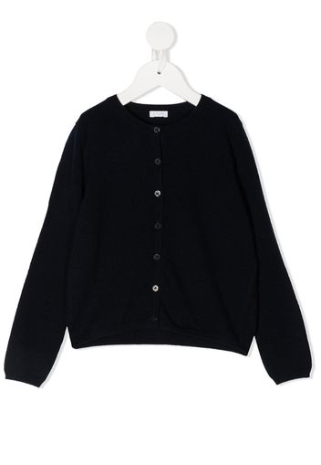 crew-neck cardigan