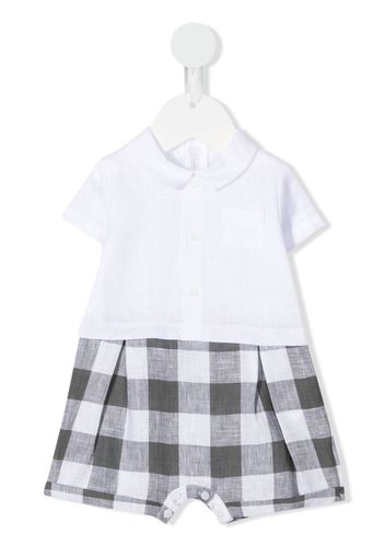 Il Gufo check-pattern shorties - Bianco