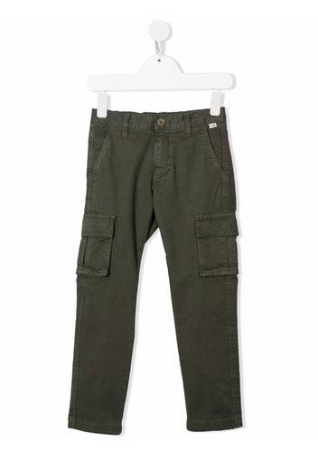 Il Gufo slim-cut cargo trousers - Verde